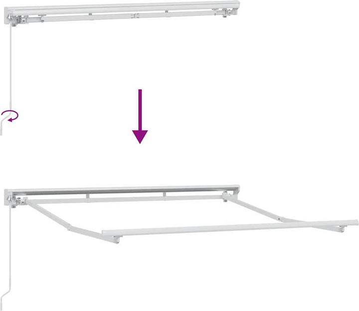 Actual product image vidaXL Markisenrahmen (350 x 200 cm)