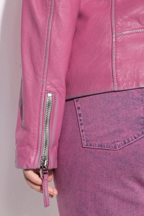 Produktbild Angel of Style Leder-Bikerjacke, echtes Leder, Farbe, Langarm (50)