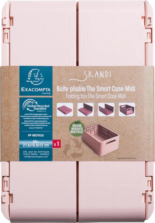 Actual product image Exacompta Boîte pliable The Smart Case midi Skandi - Nude (1.44 l)