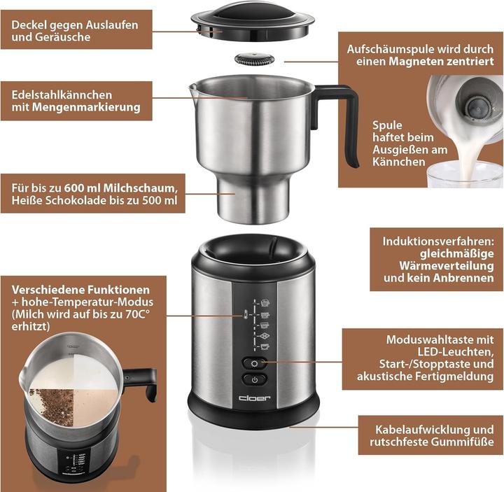 Image du produit Cloer Mousseur à lait 7789 (450 ml)