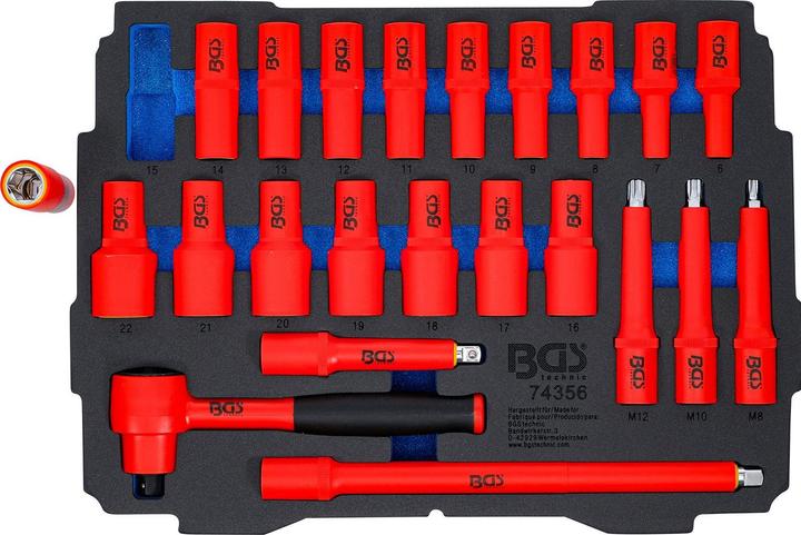 Actual product image BGS Foam insert for Art. BOXSYS1 & 2: VDE tool set | 23 pcs.