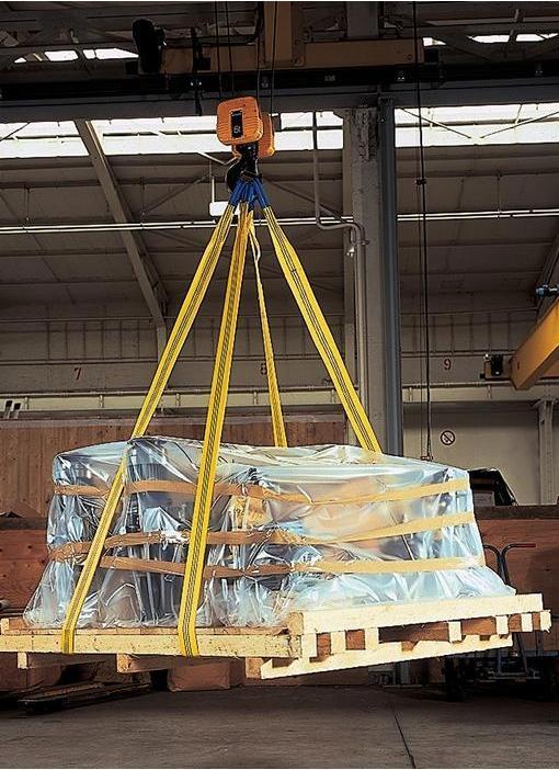Actual product image Dolezych Lifting sling DIN EN 1492-1 length 3 m yellow load capacity 3000 kg
