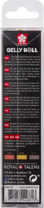Produktbild Sakura Gel-Tintenroller Gelly Roll Moonlight 06 "Nature" (3x)