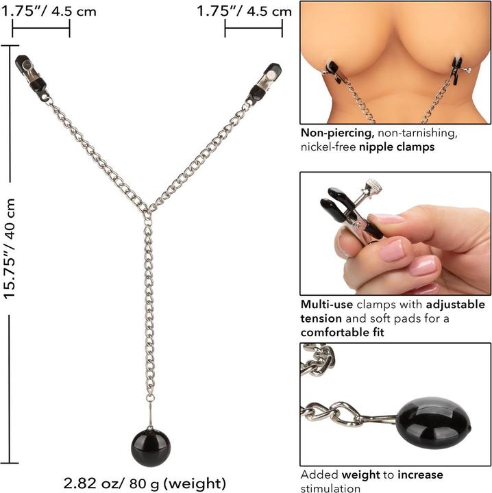 Produktbild CalExotics Weighted Disc Nipple Clamps
