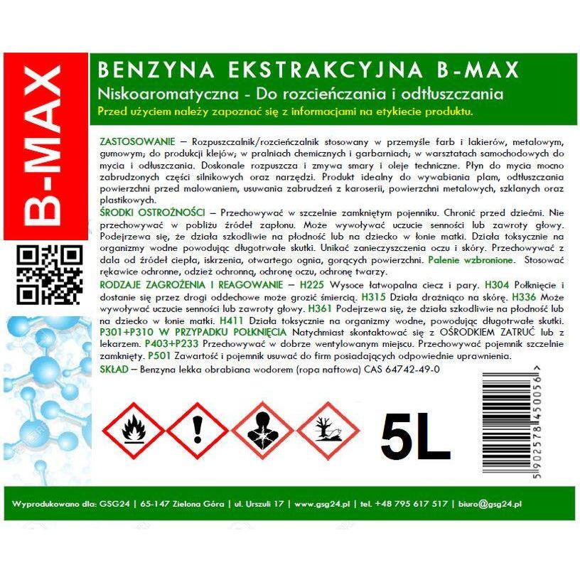 Thumbnail - Gsg24, Indoor Growing Zubehör, Geruchloses Extraktionsbenzin B-MAX 5L