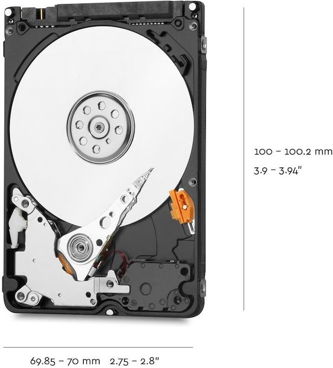 Actual product image WD blue mobile (2 TB, 2.5", SMR)