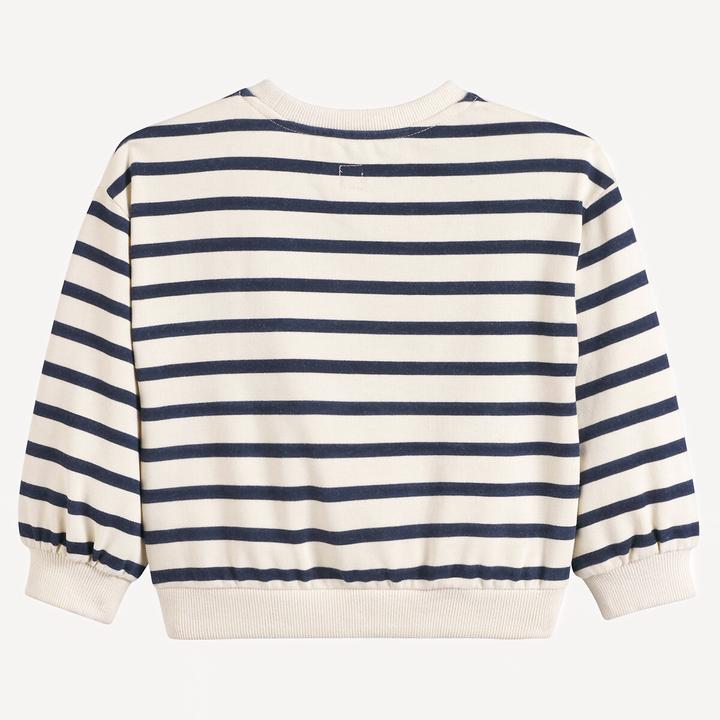 Immagine prodotto La Redoute Collections Gestreiftes Rundhals-Sweatshirt mit Frottee-Schrift (92)
