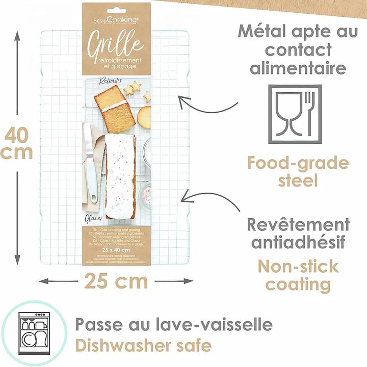 Actual product image ScrapCooking Backgitter 25 x 40 cm (Cooling grid)