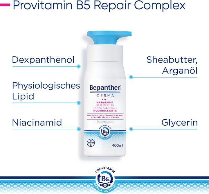 Produktbild Bepanthen Derma Nährende Körperlotion (Körpercreme, 400 ml)