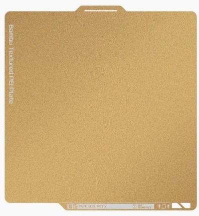 Produktbild Bambu Lab Textured PEI Plate Gold - X1 / P1 Series (Platte)