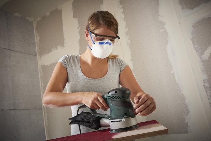 Produktbild wolfcraft Schutzbrille „Safe“ mit verstellbaren Bügeln, farblos