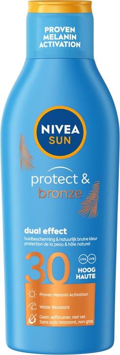 Produktbild NIVEA Sun Protect & Bronze SPF 30 200ml (Sonnencreme Gesicht, SPF 30, 200 ml, 200 g)