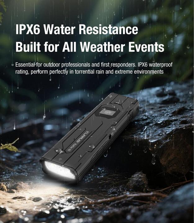 Actual product image Klarus Tactical Flashlight FlatTac X2, 3'000 Lumen (inkl. Akku) (3000 lm)