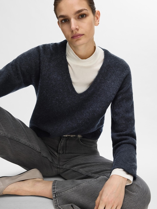 Produktbild Selected Femme V-Ausschnitt Strickpullover (M)