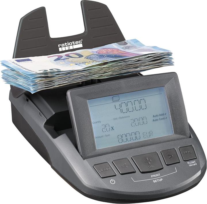 ratiotec Geldwaage RS 1000 (Made in Germany) (Geldscheinzähler, Münzzähler)