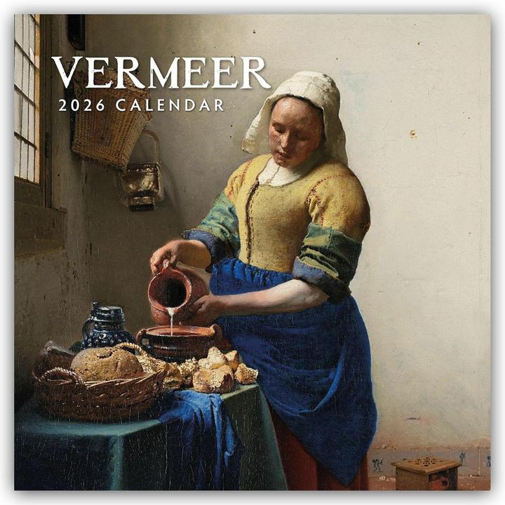 Actual product image Vermeer 2026 Square Wall Calendar (30.5 x 30.5 cm)