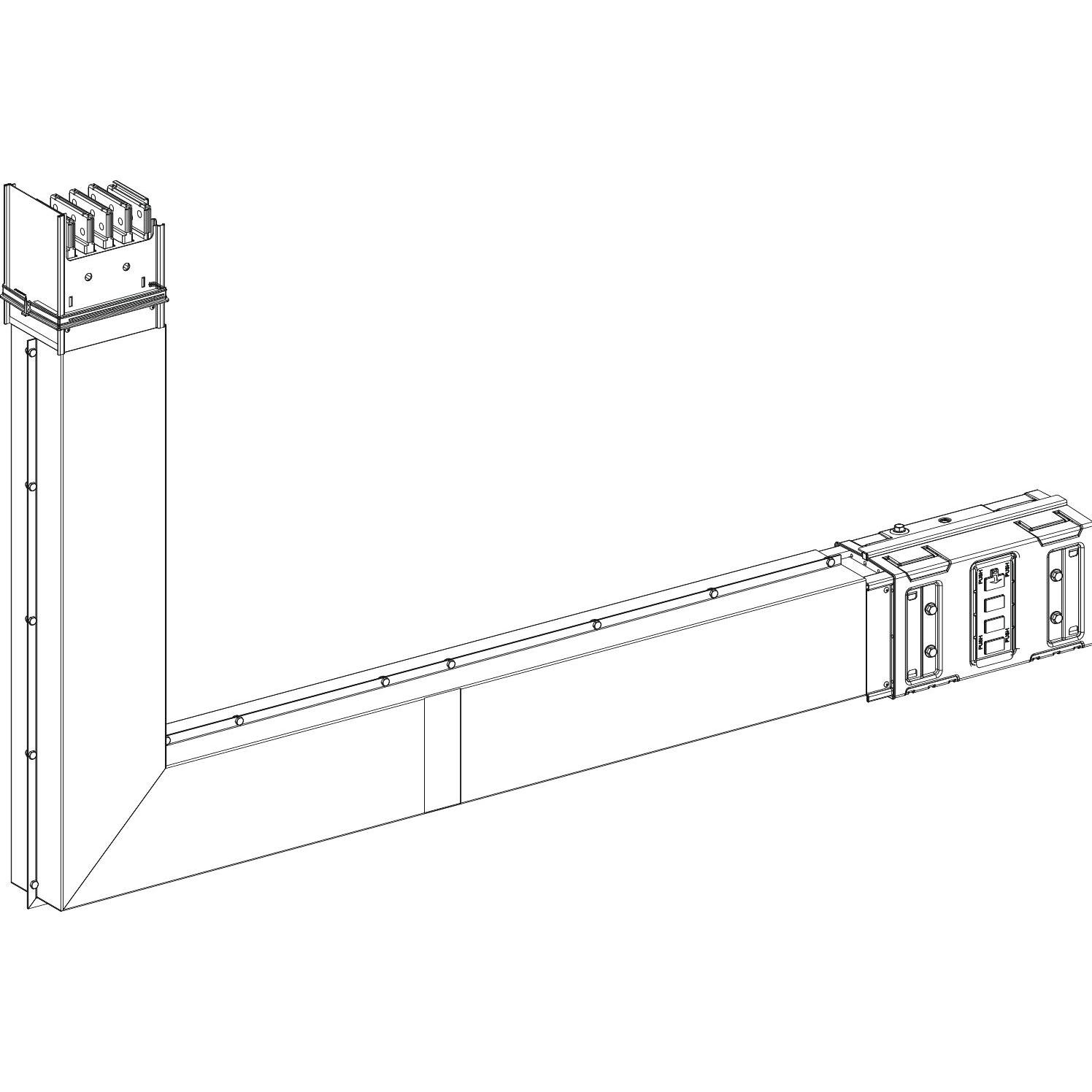 Schneider Electric SE KSC800DLE4CF Winkel 800 A PE innen Masseelement, Elektronikzubehör + Gehäuse, Weiss