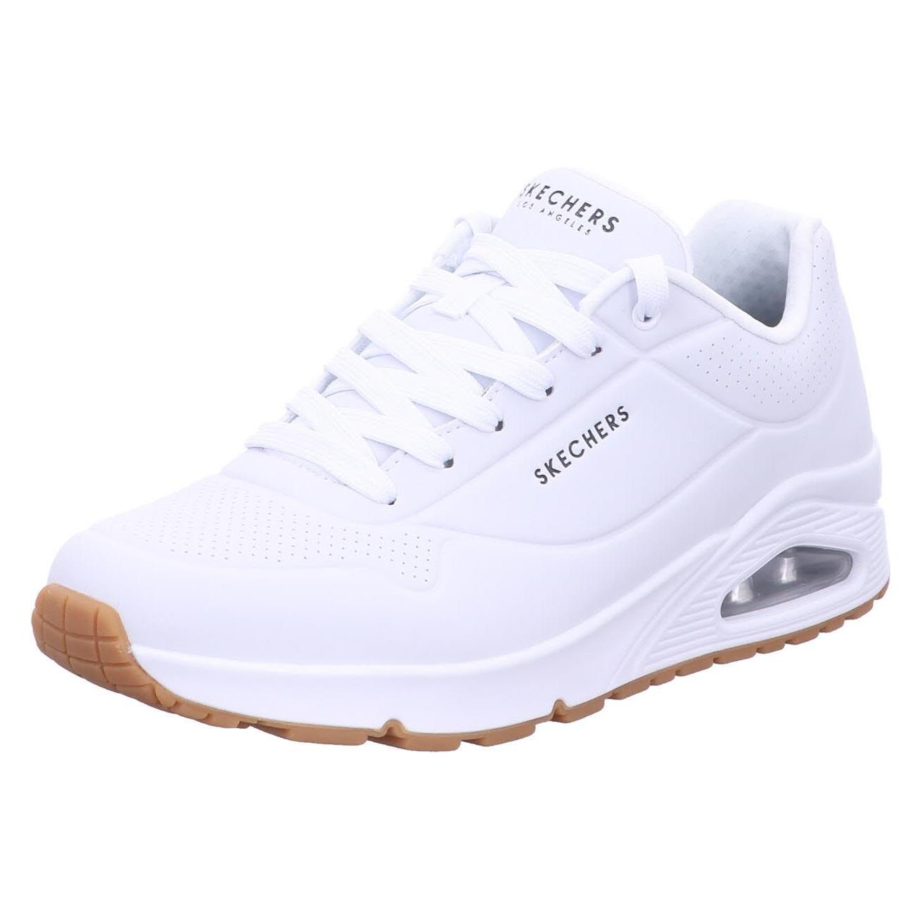 Skechers, Mannen, Sneakers, Veterschoenen, Wit, (40)