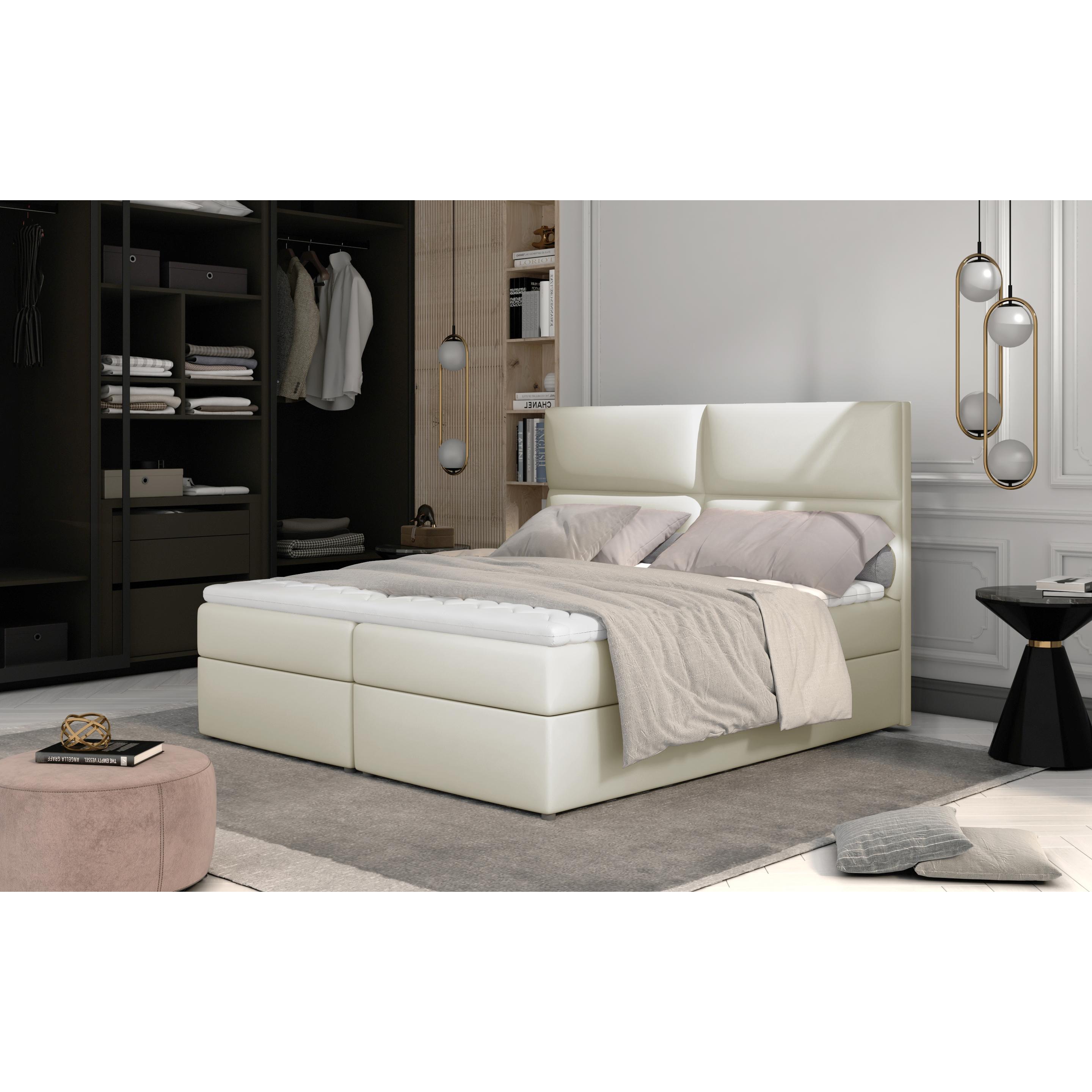 ELTAP, Bett, Amber mit Stauraum (140 x 200 cm)