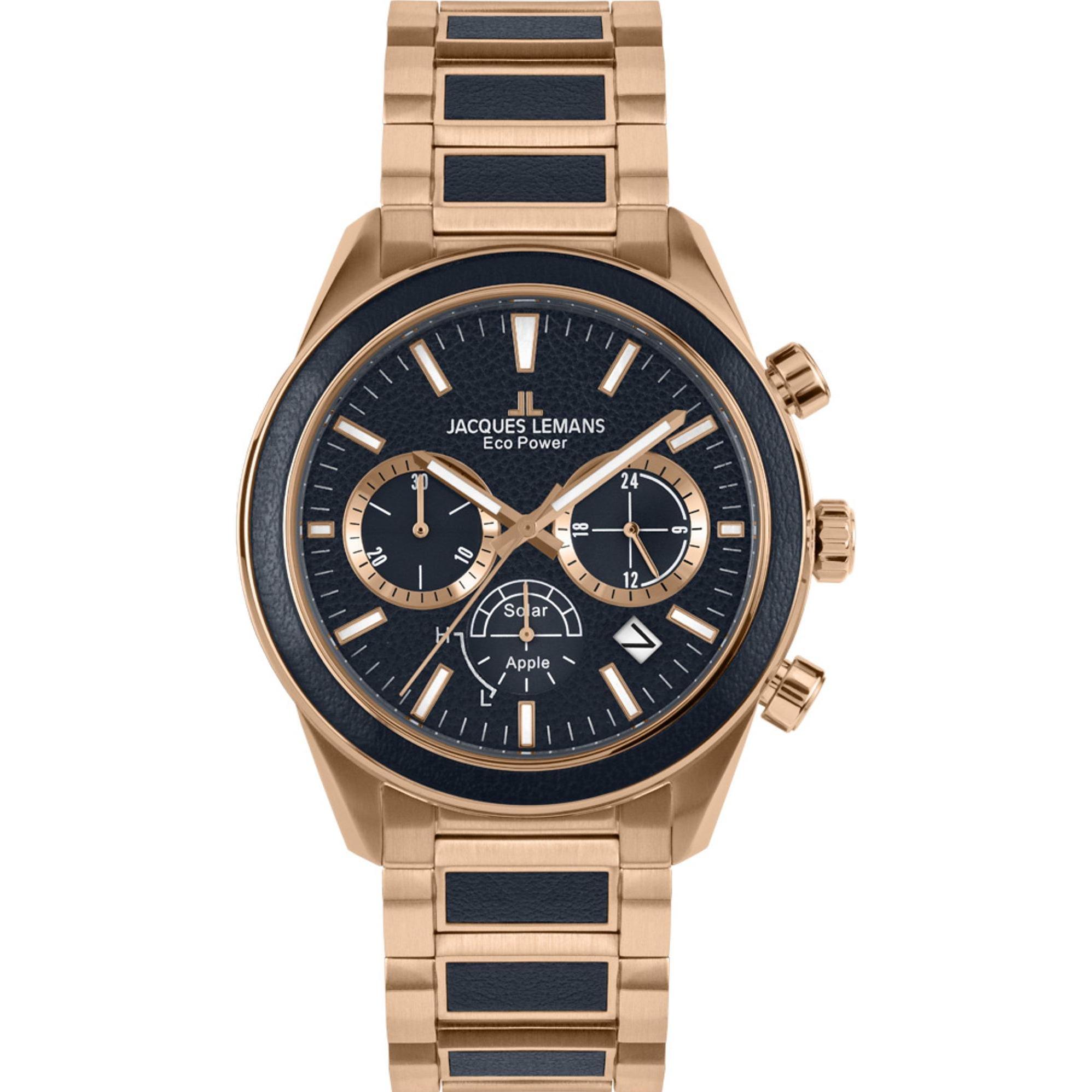 Jacques Lemans, Armbanduhr, Chronograph Classic, Rosa, (Chronograph, 44 mm)