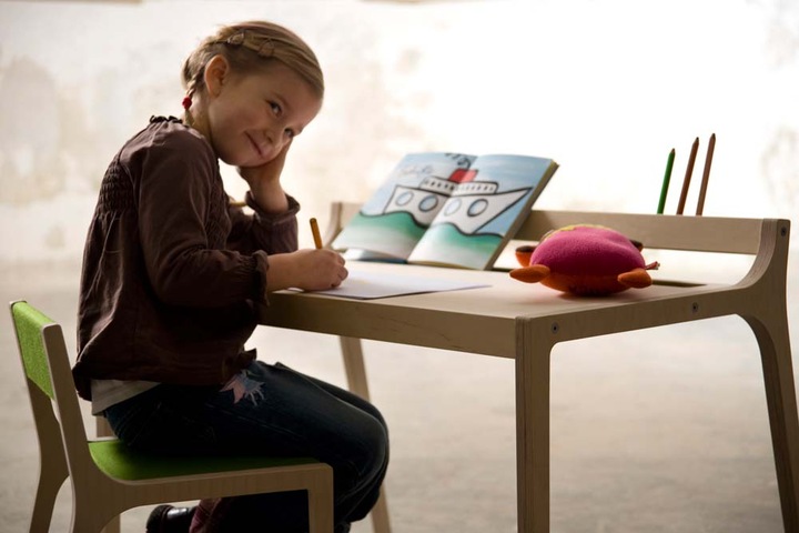 Produktbild Sirch Sibis Schreibtisch Afra grauer Filz (Kindertisch)