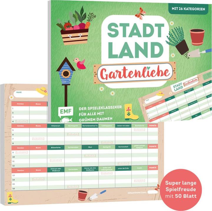 Actual product image City, country, garden love - The classic game for all with green fingers (German)