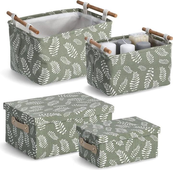 Actual product image Zeller Present Storage Basket 35x27x20 green (1 x, 35 x 27 x 20 cm)