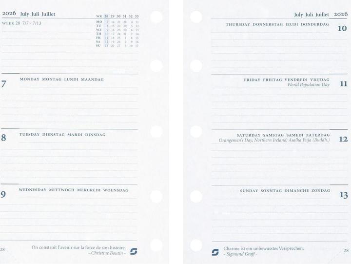 Produktbild Succes Mini Jahresinhalt Januar - Dezember (6.7 x 10.5 cm)