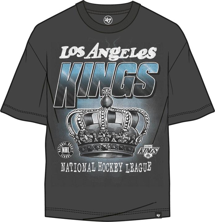 Actual product image EA Games '47 Graphic Dropo Shoulder Tee SR T-Shirt (M, Grau, Los Angeles) (S, M, L, XL)