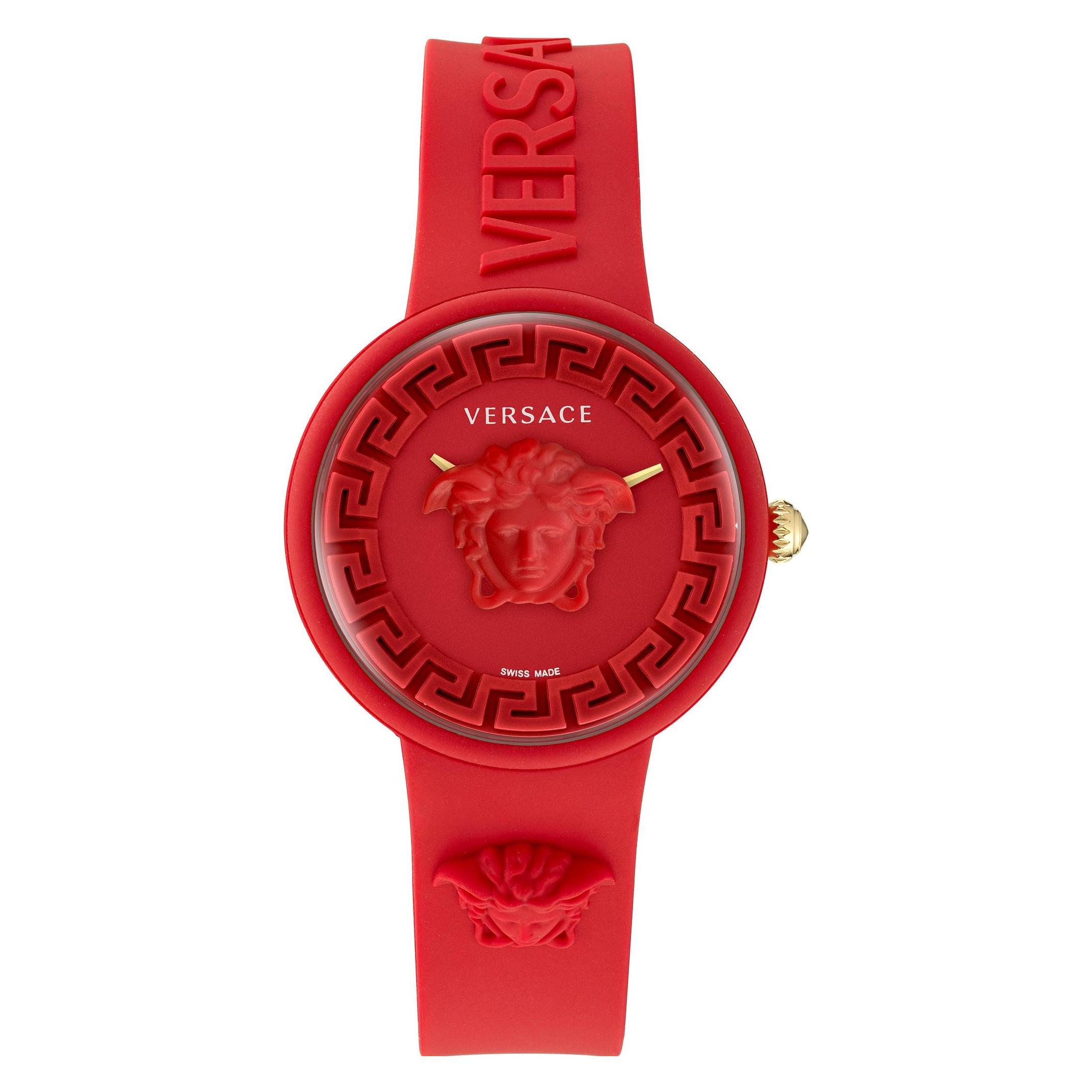 Versace, Armbanduhr, Damenuhr Medusa Pop, Rot, (39 mm)