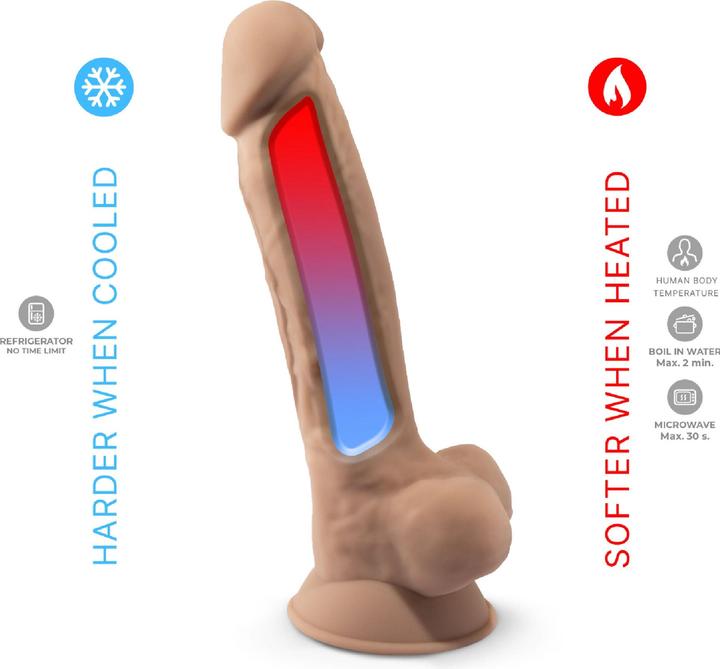 Actual product image Silexd MODEL 1 â€“ 7â€ BROWN 220284 FALLO REALISTICO NON VIBRANTE IN SILICONE TERMO REATTIVO 15 CM