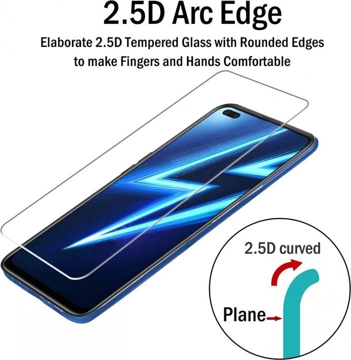 Actual product image Screenguard Realme 6 Pro Protective Glass Film Case Friendly Design (1 pcs., Realme 6 Pro)