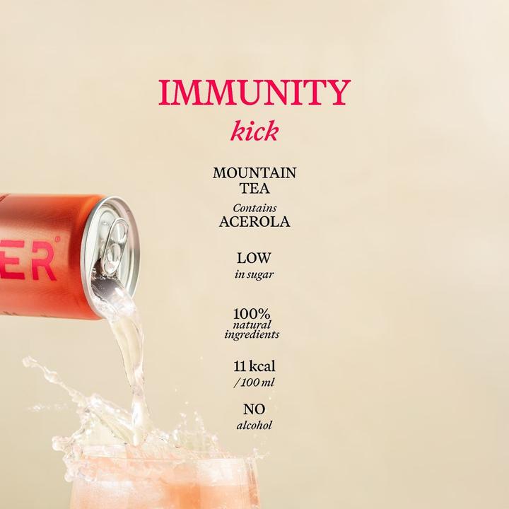 Actual product image Gimber RTD Immunity 250ml bio (12 x 25 cl)