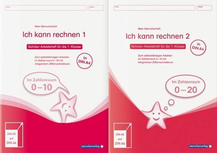 Produktbild Ich kann rechnen 1 und 2 - Ausgabe in A4 - Schülerarbeitshefte für die 1. Klasse (Deutsch, Katrin Langhans, 2018)