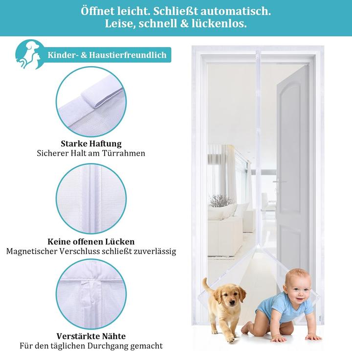 Produktbild Apalus Magnet-Fliegengitter (90 x 190 cm)