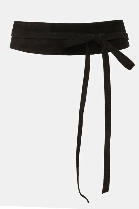 Produktbild Ulla Popken Leder-Bindegürtel, Veloursleder, Einheitsgrösse