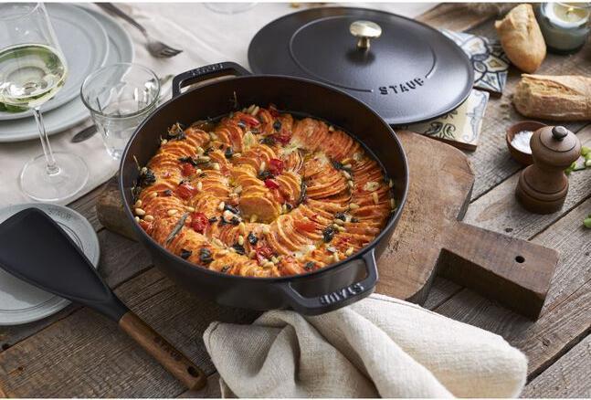 Immagine prodotto Staub Bräter mit Chistera Drop-Structure (24 cm, Pirofila + casseruola, Ghisa)