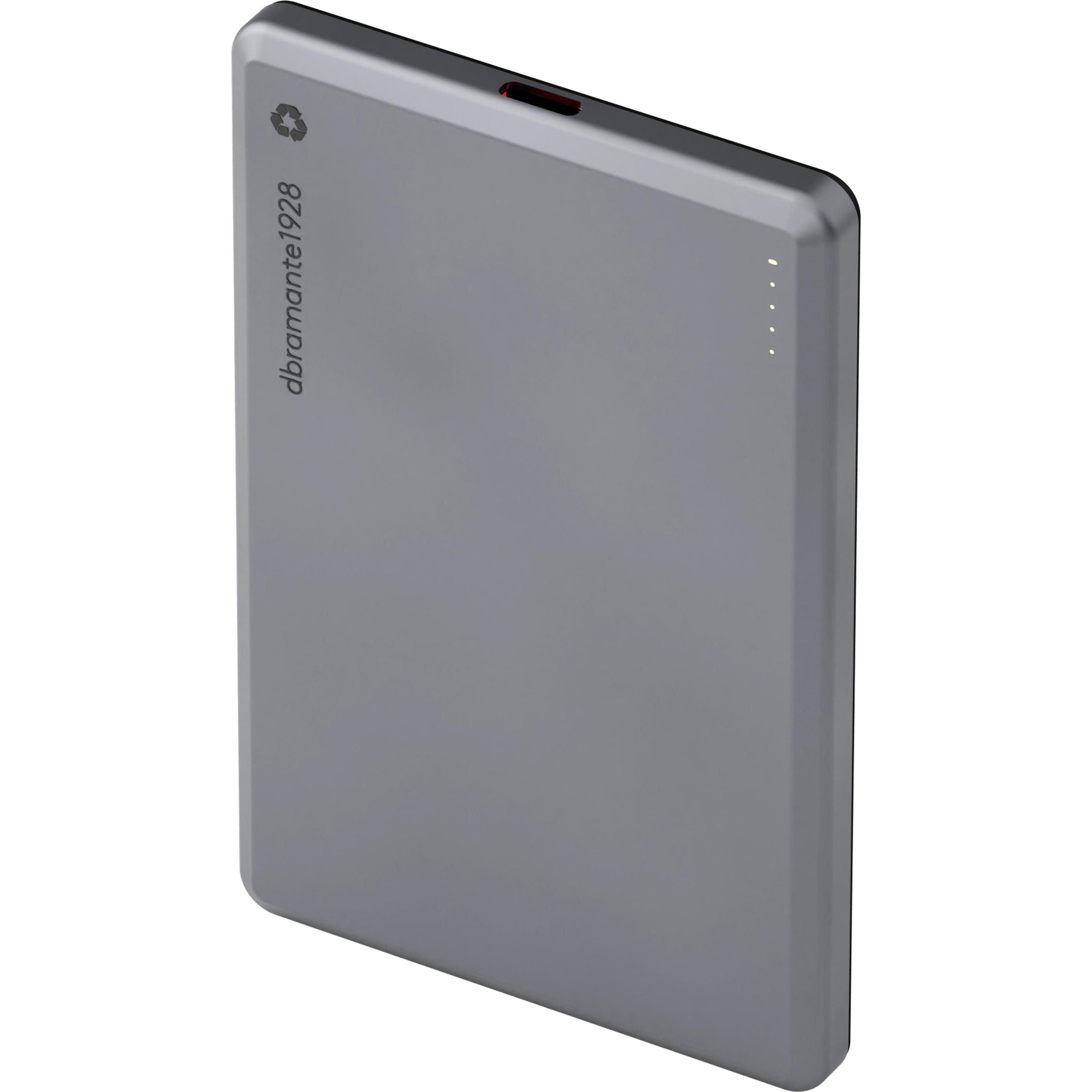 dbramante1928 re-charge (5000 mAh, 19.35 Wh), Powerbank, Grau