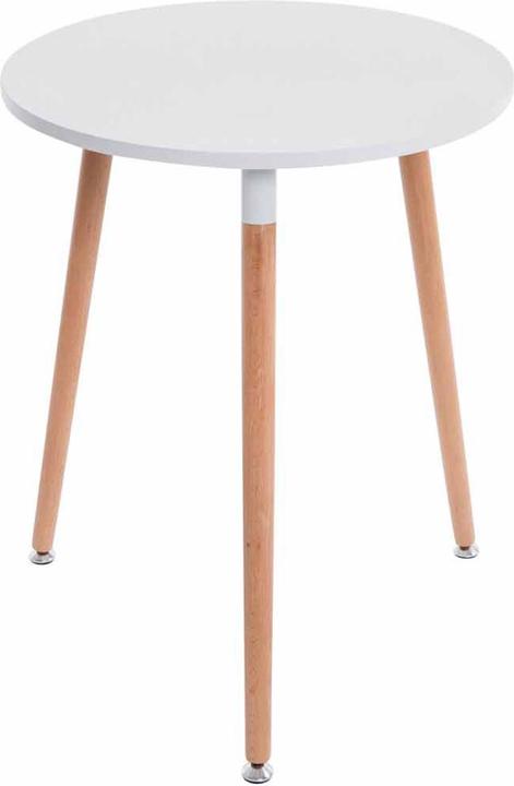 CLP Table Amalie Natura, white (60 x 75 cm)