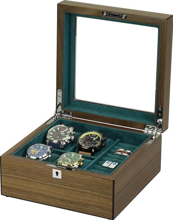 Produktbild Rothenschild Uhrenbox RS-3035-BL für 5 Uhren schwarz