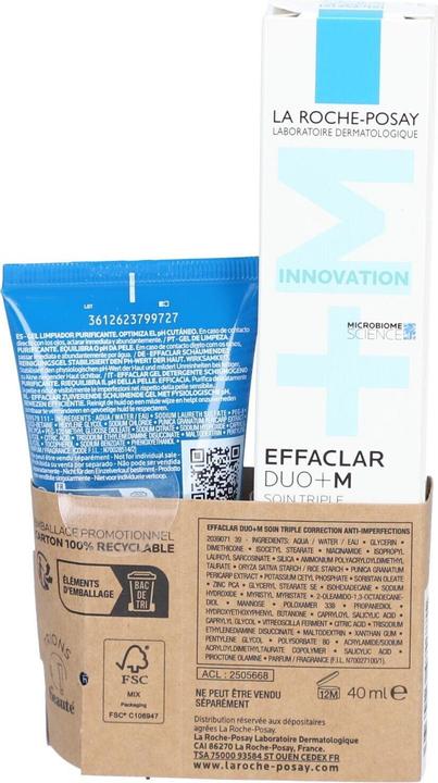 Image du produit La Roche Posay EFFACLAR PACK DUO+ 40ML & GEL MOUSSANT 50ML (Kit de soins du visage)