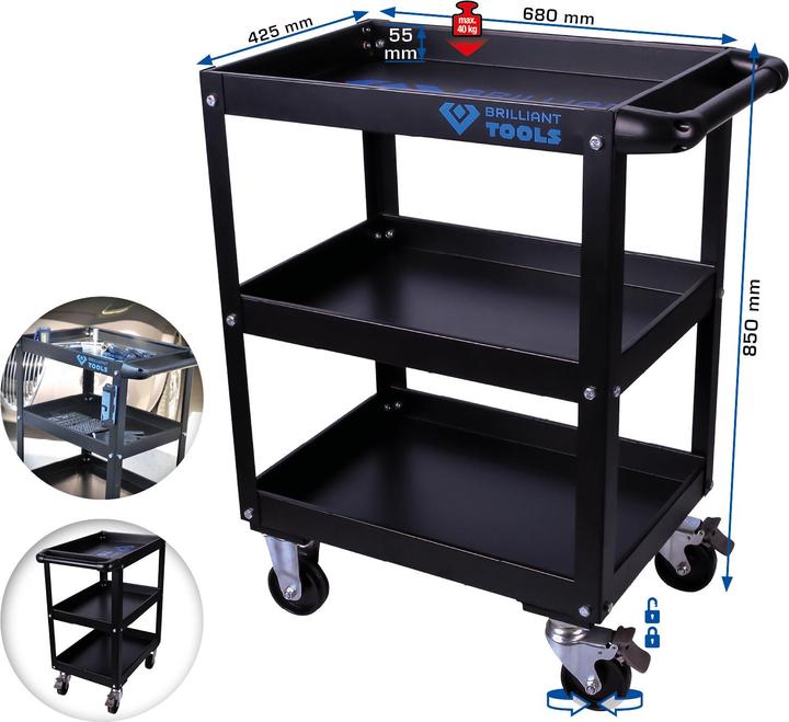Produktbild Brilliant Tools Service-Wagen (1 x)