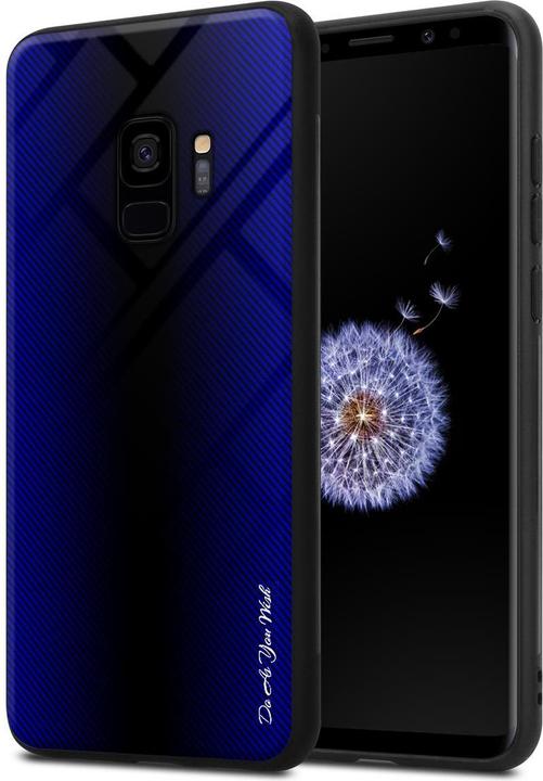 Actual product image Cadorabo TPU Striped Glass Cover (Samsung Galaxy S9+)