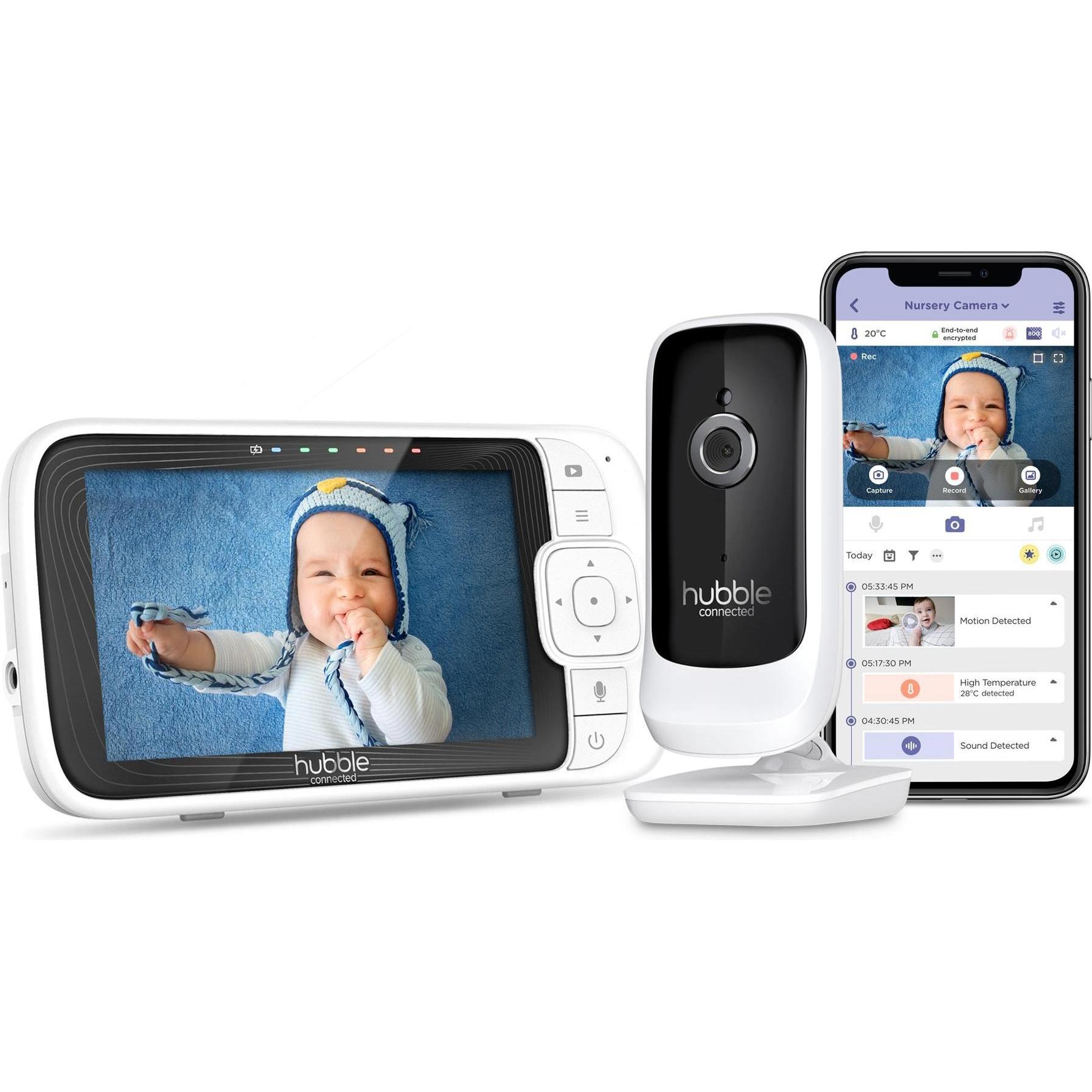 Hubble Connected, Babyphone, Nursery Pal Premium (Babyphone Audio, 300 m)