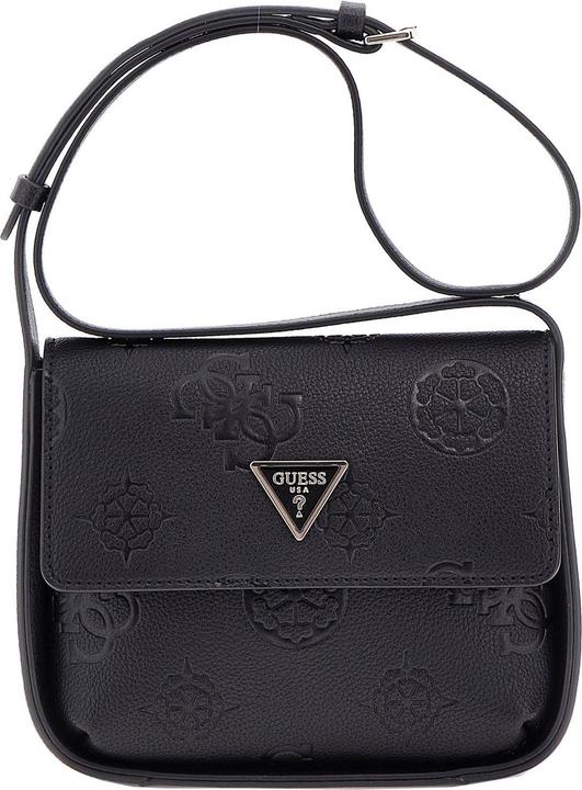 Produktbild Guess Vermutungen Umhängetasche Keandra Crossbody Flap Black Logo Schwarz