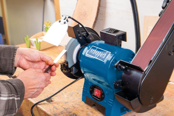 Produktbild Scheppach BGS700 Kombinationsschleifer 230V 50Hz 250W (Bandschleifer, 370 W)