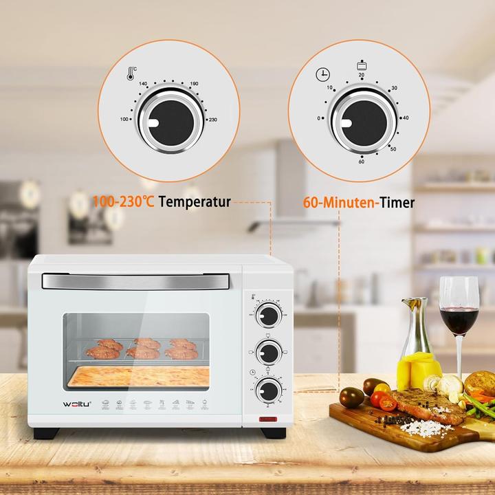 Image du produit Woltu Mini Backofen 20 Liter Weiss