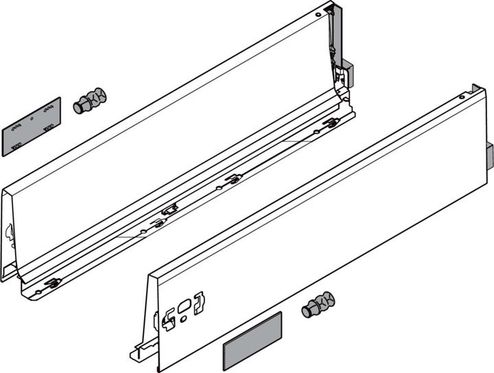 Actual product image Blum Flexible drawer sets TANDEMBOX antaro K, gray