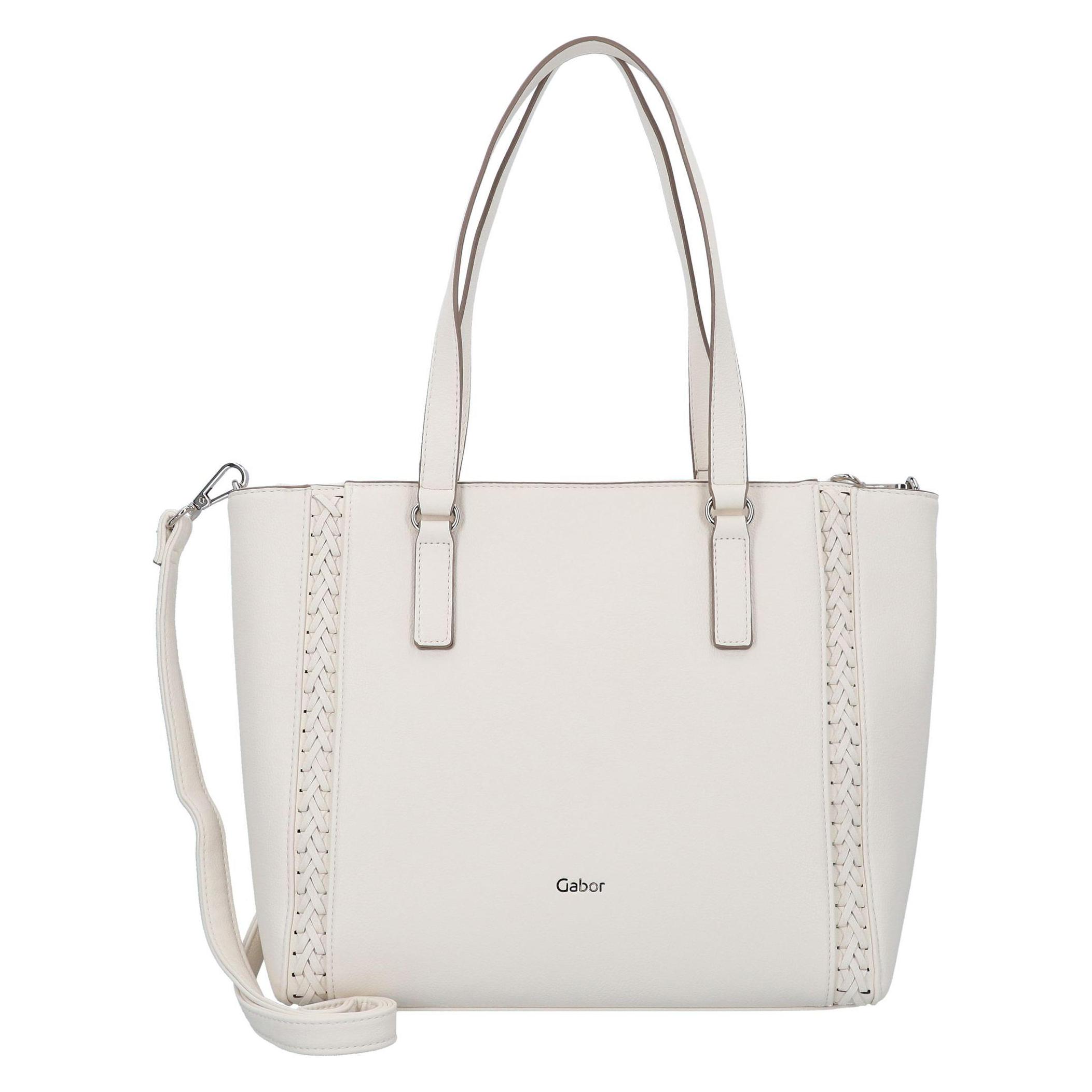 Gabor, Damen, Handtasche, Jolene Schultertasche 31 Cm, Beige, Weiss