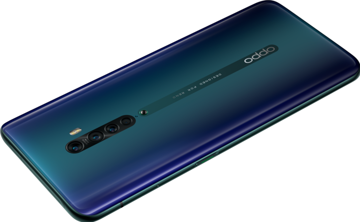 Actual product image OPPO Reno2 (256 GB, Ocean Blue, 6.50", Hybrid Dual SIM, 48 Mpx, 4G)